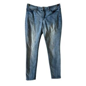 Nine West Women's Gramercy Skinny Ankle Jeans Light Wash Size 4 Casual Classic